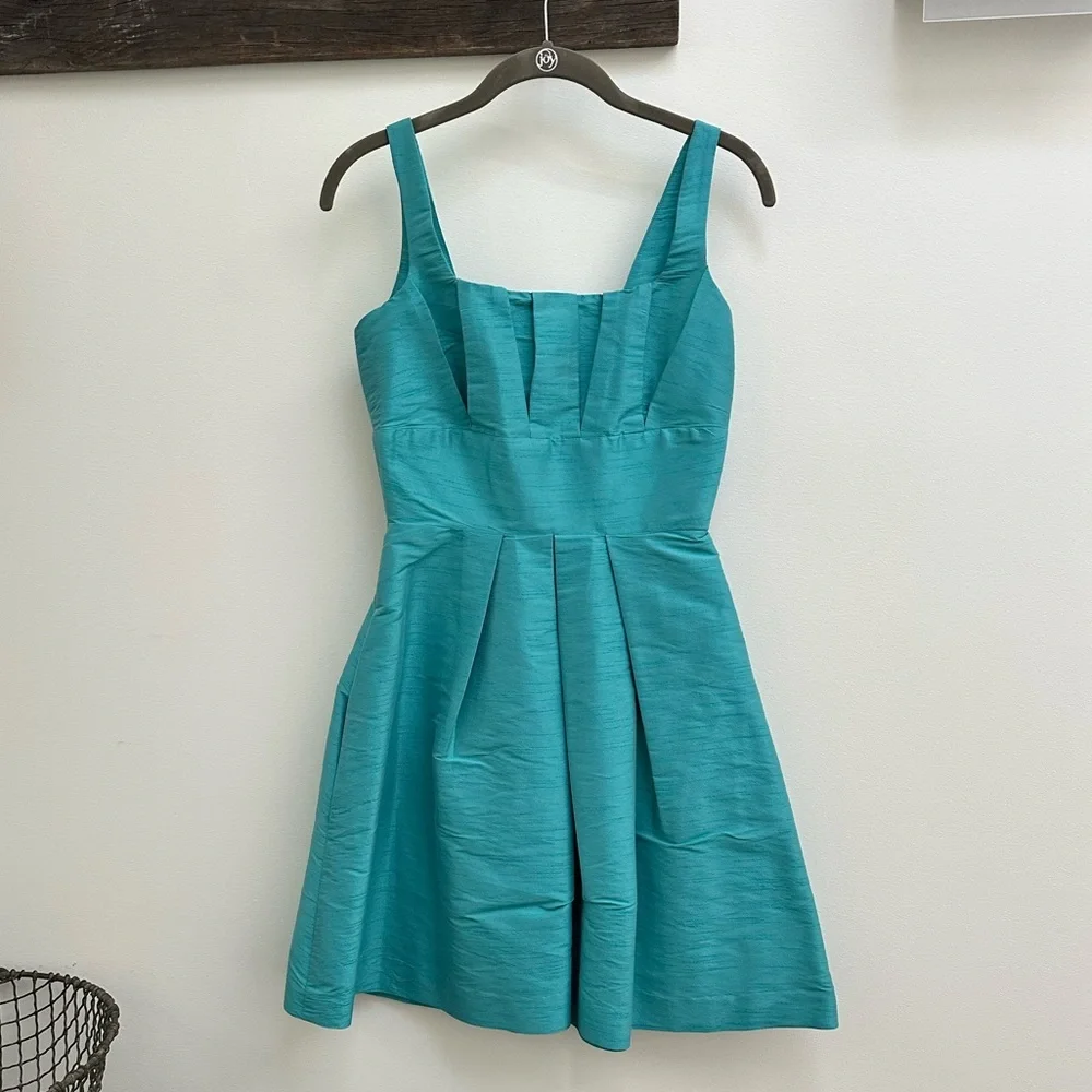 Stunning Custom Teal Blue Anna and Elyse Dress Size 2/4 - Picture 1 of 4